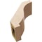 Ekena Millwork 5-inch W x 10-inch D x 10-inch H Baker Rough Cedar Woodgrain TimberThane Knee Brace, Primed BRCUR05X10X10BKRRCPR - alternate 4